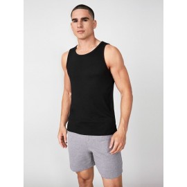 Men Solid Tank Top