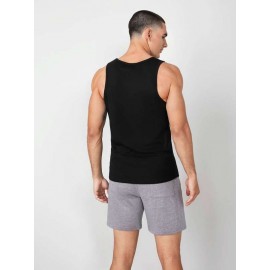 Men Solid Tank Top