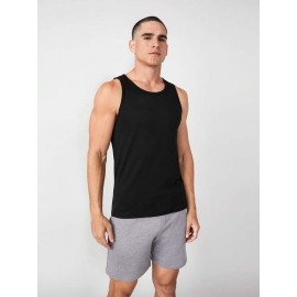 Men Solid Tank Top