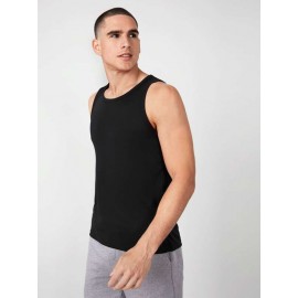 Men Solid Tank Top