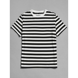 Men Striped Tee