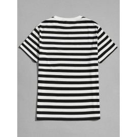 Men Striped Tee