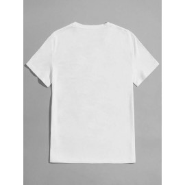 Men Round Neck Solid Tee