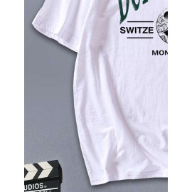 Men Letter Graphic Tee