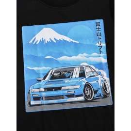 Car & Mountain Graphic Tee