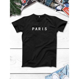 Men Letter Graphic Tee