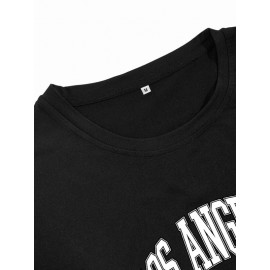 Men Letter Graphic Tee