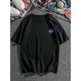 Men Rocket & Letter Graphic Tee