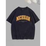 Men Letter Graphic Crew Neck Tee