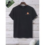 Men Mountain Print Tee