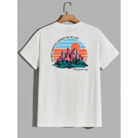 Men Slogan Graphic Tee