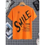 Men Slogan Graphic Tee