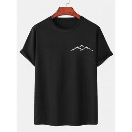 Men Mountain Print Tee