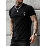 Men Playing Card Print Tee