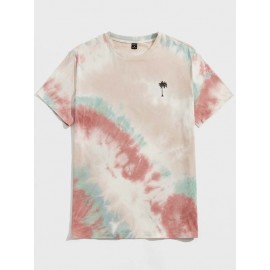 Men Tropical and Tie Dye Top