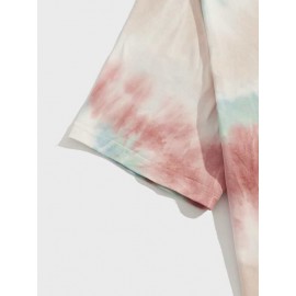 Men Tropical and Tie Dye Top