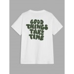 Men Slogan Graphic Tee