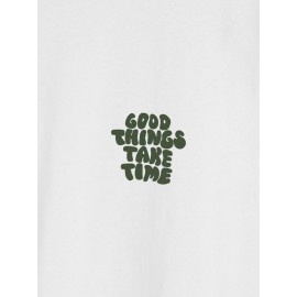 Men Slogan Graphic Tee