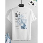 Men  & Slogan Graphic Tee