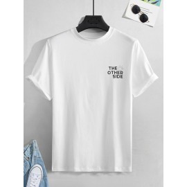 Men  & Slogan Graphic Tee