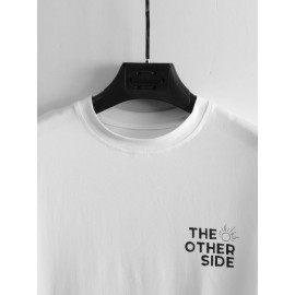 Men  & Slogan Graphic Tee