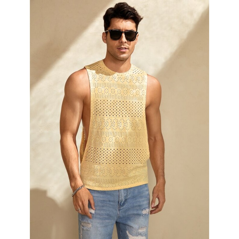 Men Solid  Tank Top