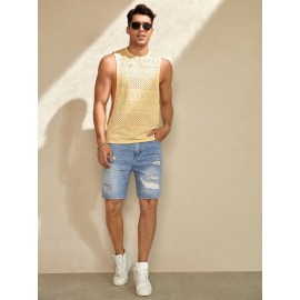 Men Solid  Tank Top