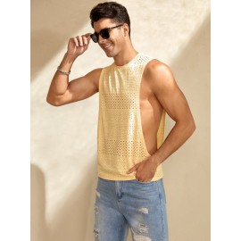 Men Solid  Tank Top