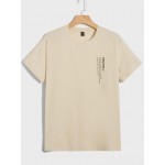 Men Slogan Graphic Tee