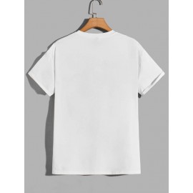 Men Letter Graphic Drop Shoulder Tee