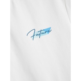 Men Letter Graphic Drop Shoulder Tee