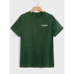 Men Letter Graphic Tee