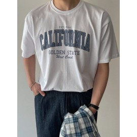 Men Letter Graphic Tee