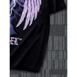 Letter Wings & Lightning Graphic Tee