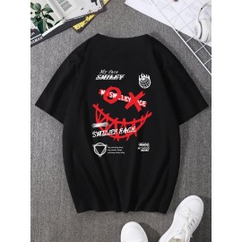 Men Cartoon & Slogan Graphic Tee