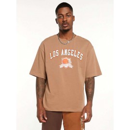 Men Letter Graphic Drop Shoulder Tee